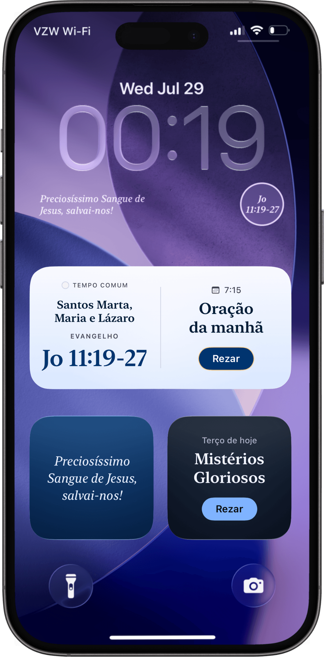 Widgets do Ambo na Tela Bloqueada do iPhone
